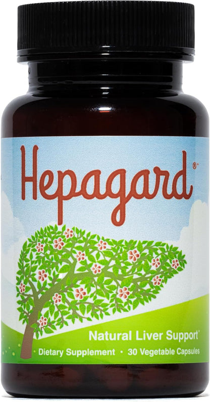 Hepagard Natural Liver Support Supplement with NAC, Vegan, Gluten-Free 30 Vegetable Capsules